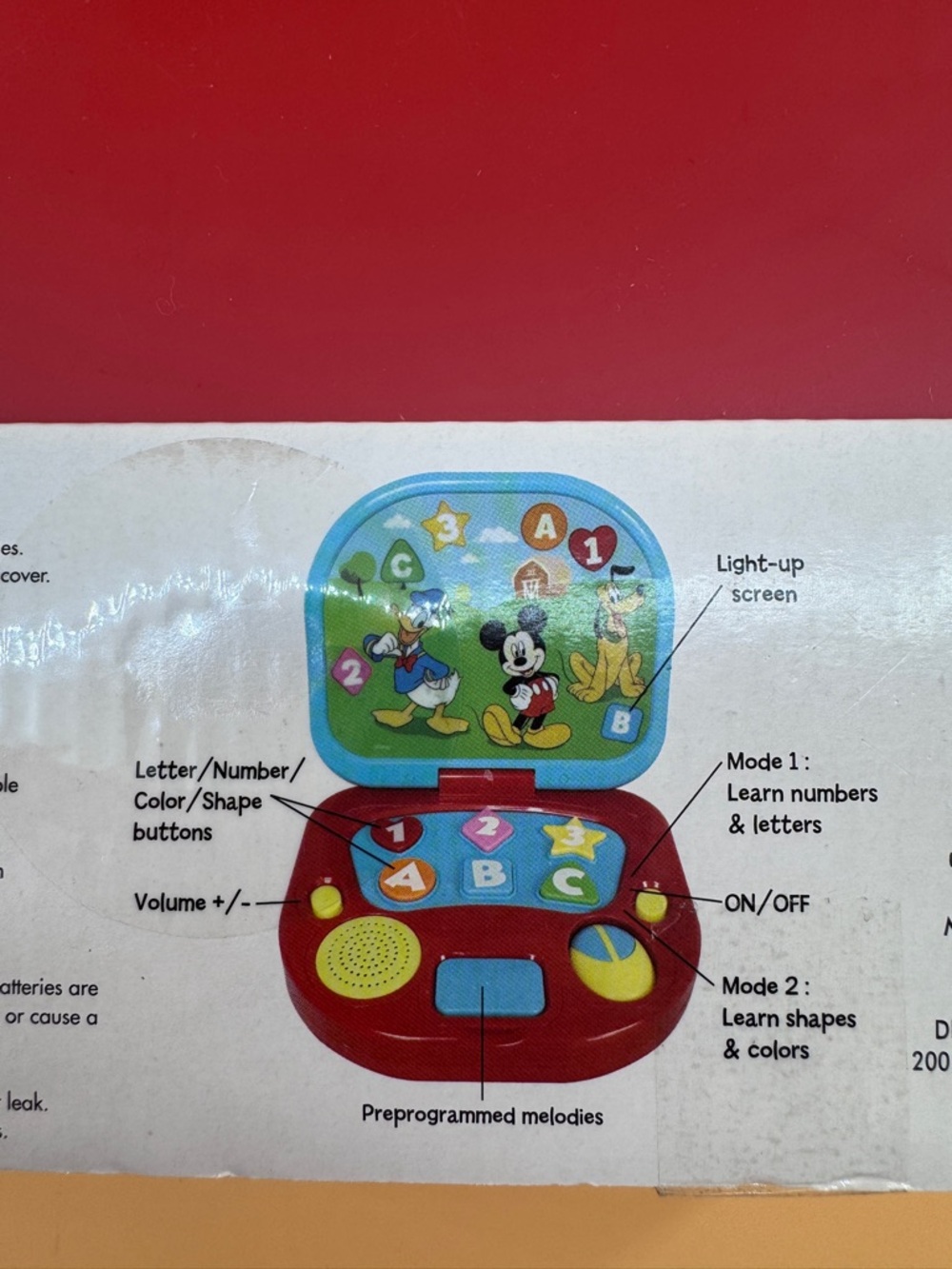 Disney Mickey Mouse Toddler Laptop - Picture 8 of 9